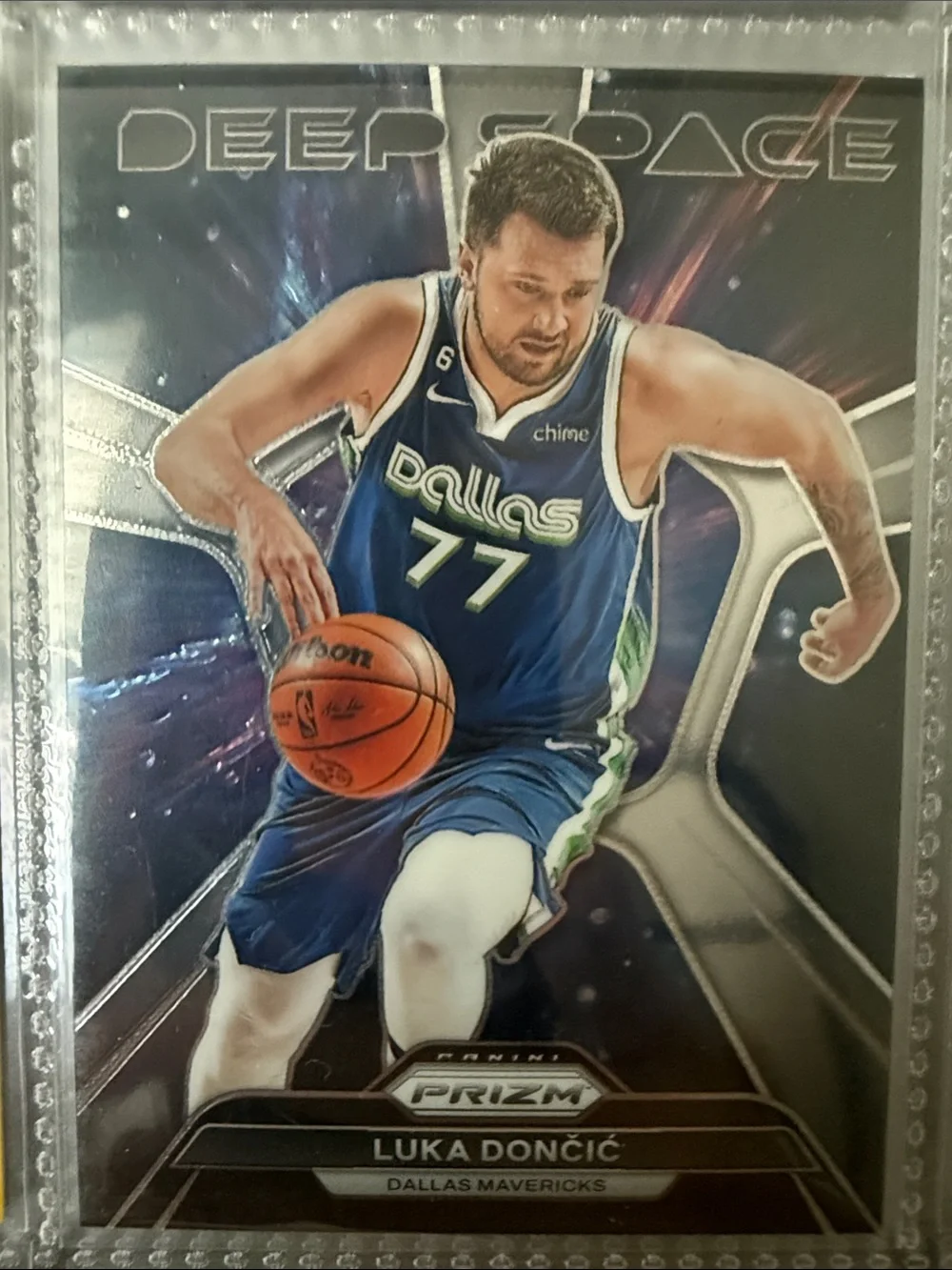 Luka Dončić Dallas Mavericks Deep Space #77 Basketball Card - Blue